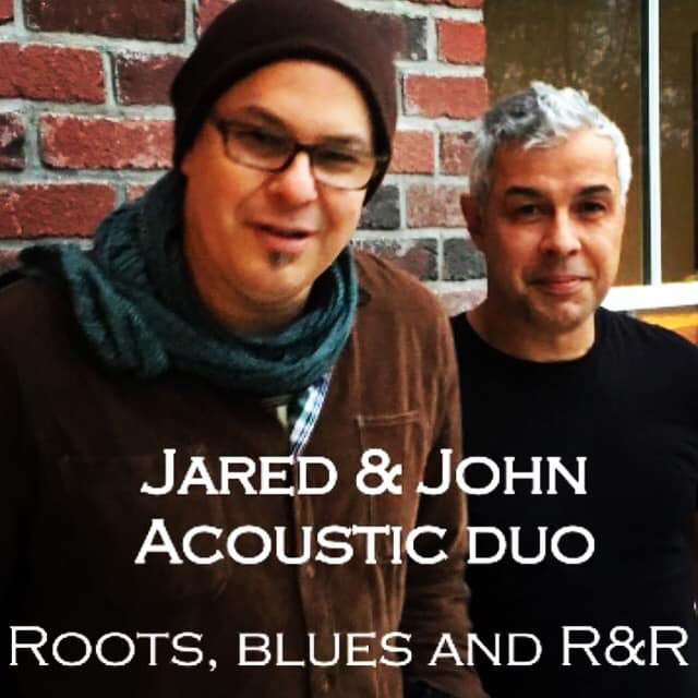 Jared & John Roots, blues & R&R acoustic duo Thursday, December 5th